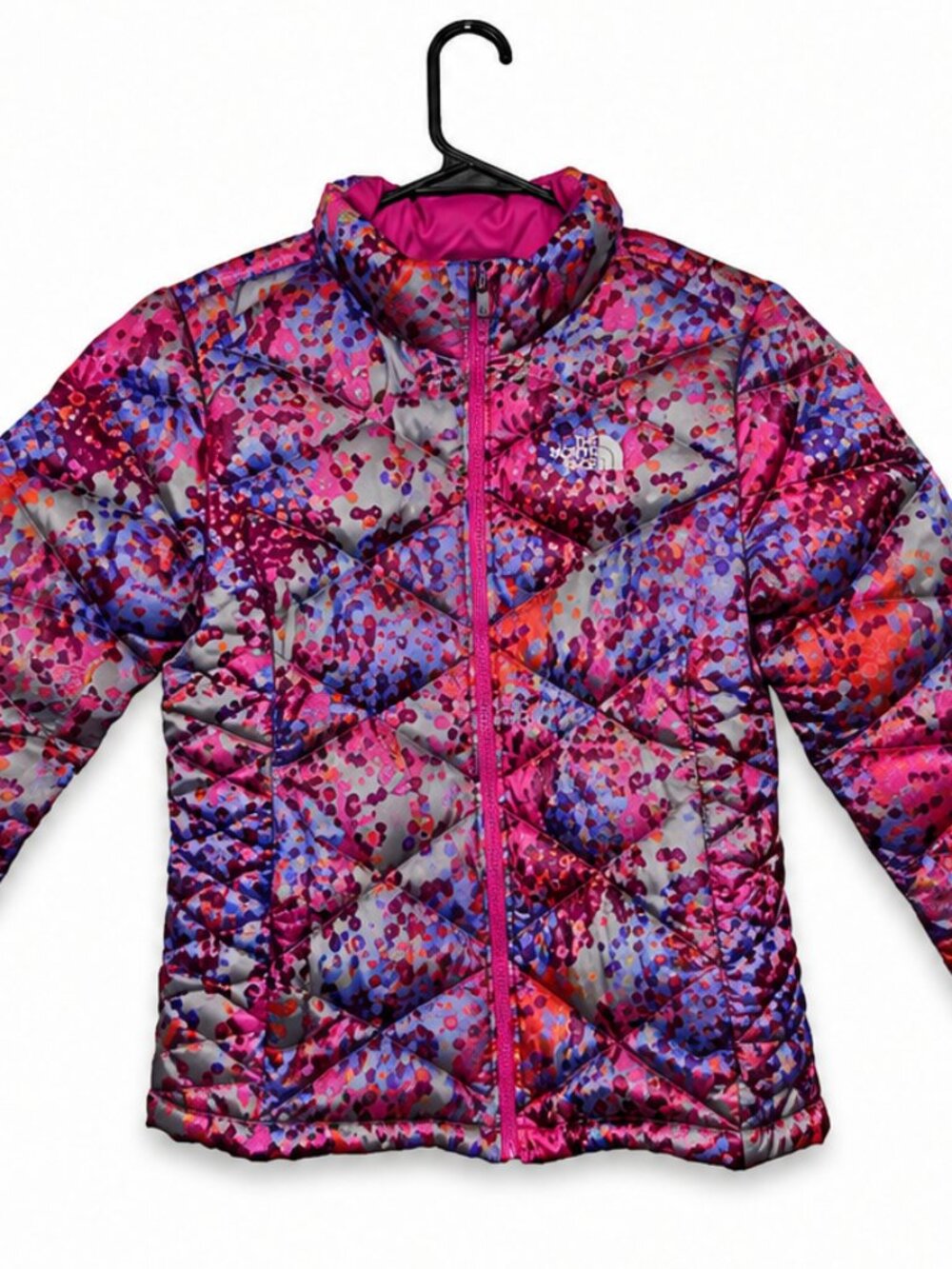 The North Face Aconcagua Girls Floral 550 Down Puffer Jacket 14/16